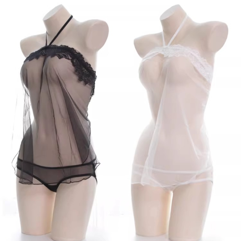 Bandage - Anime Spitzen-Feenkleid Set, Durchsichtiges Schlafkleid, Sexy