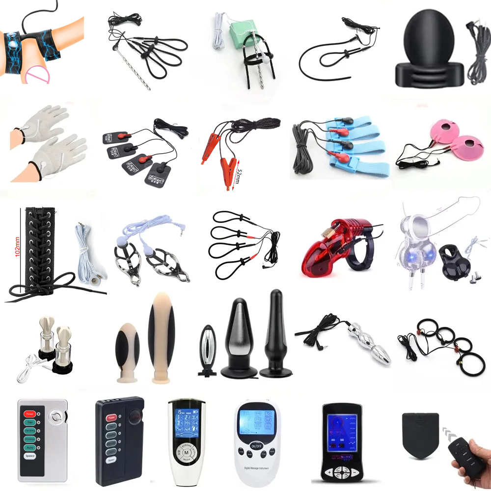 Medical Gloves - Electro E-stim Spielzeug Massage Stimulation Masturbation